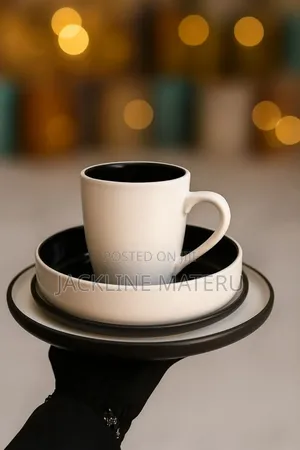 Dinner Set 16pcs Black White