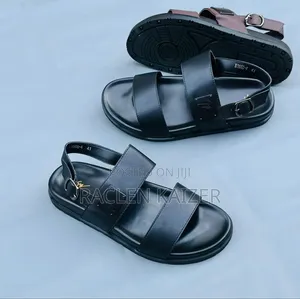 Black Slide Sandals