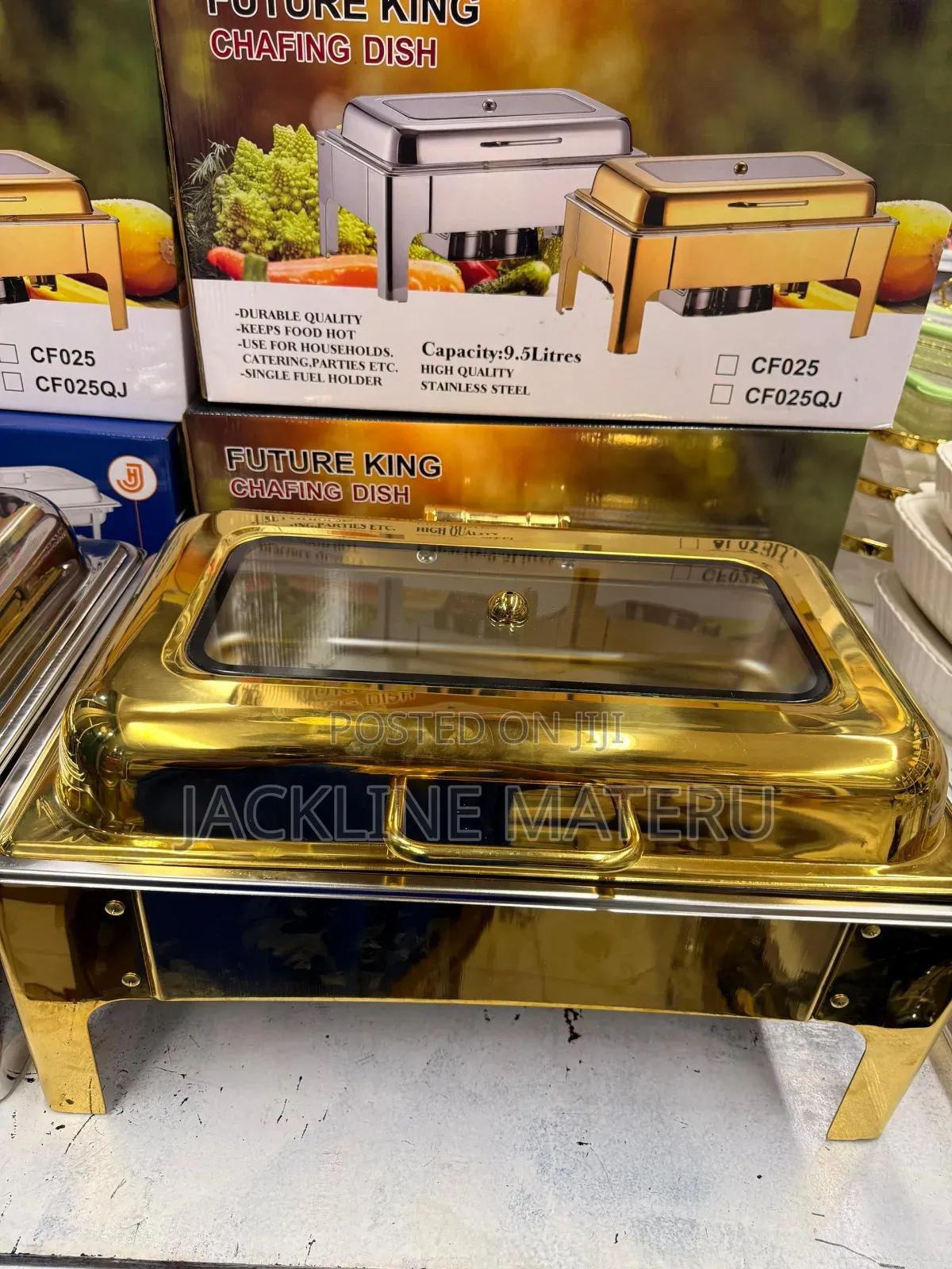 Chafing Dish Gold 9.5liter