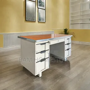 Executive Metal Office Desk 140cm