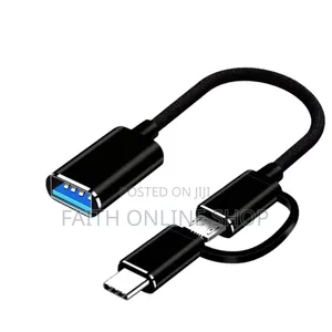 Otg Micro Usb Cable Type-C Adapter Otg 2 in 1 Micro Type C Cable