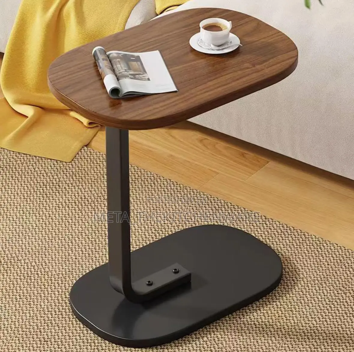 C- Shape Bedside Table