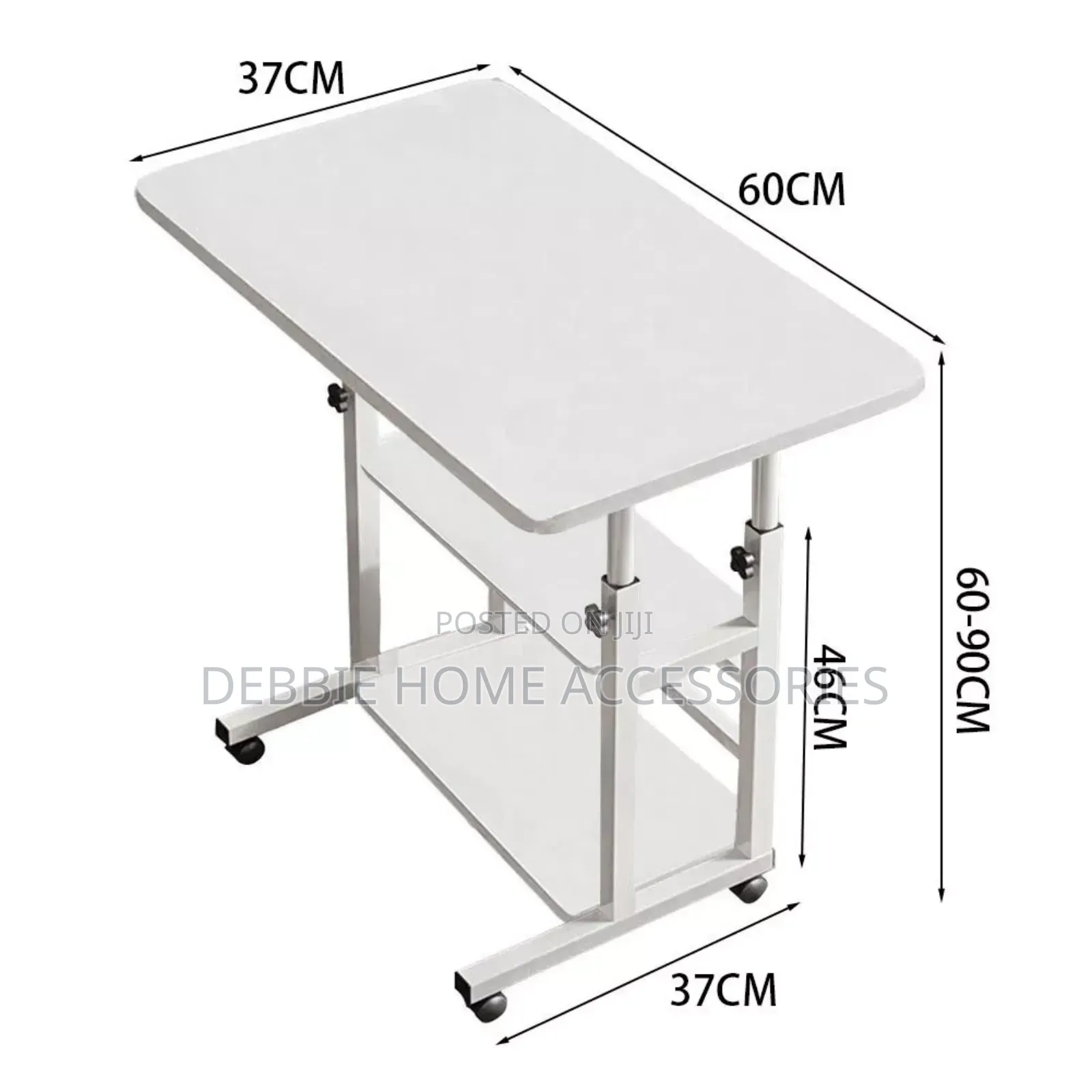 Adjustable Laptop Table With Bookshelf