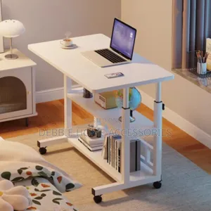 Adjustable Laptop Table With Bookshelf