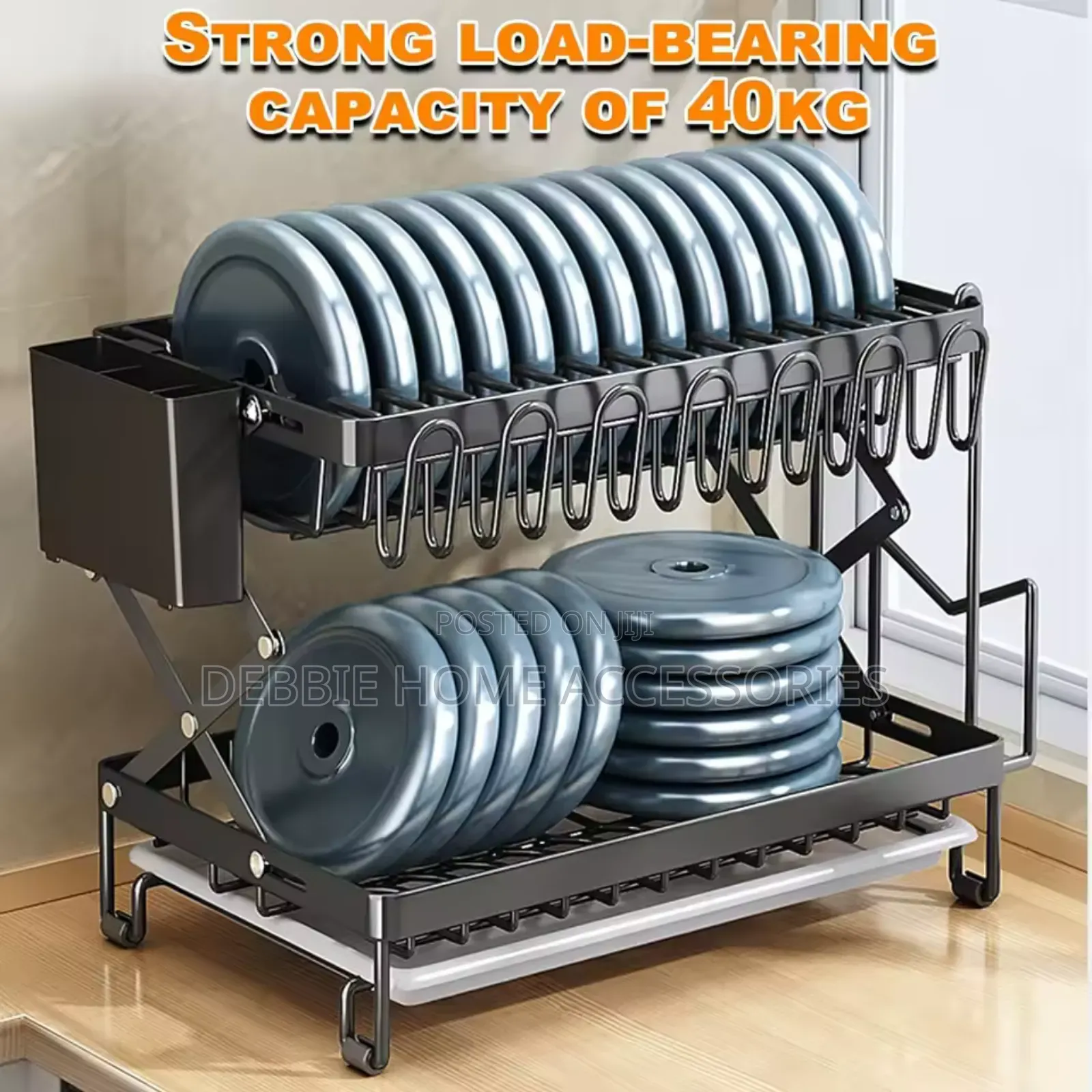 Integrated Folding Dish Rack