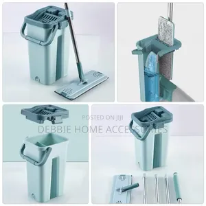 Flat Mop With Bucket+1 Extra Towel