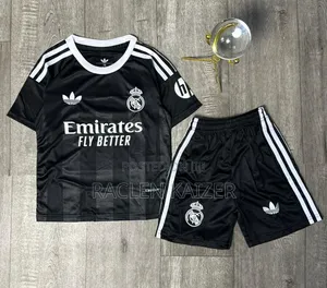 Real Madrid Jersey for Kids Black