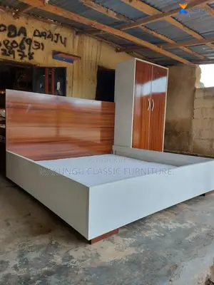 Kitanda Na Kabati Kama Pair