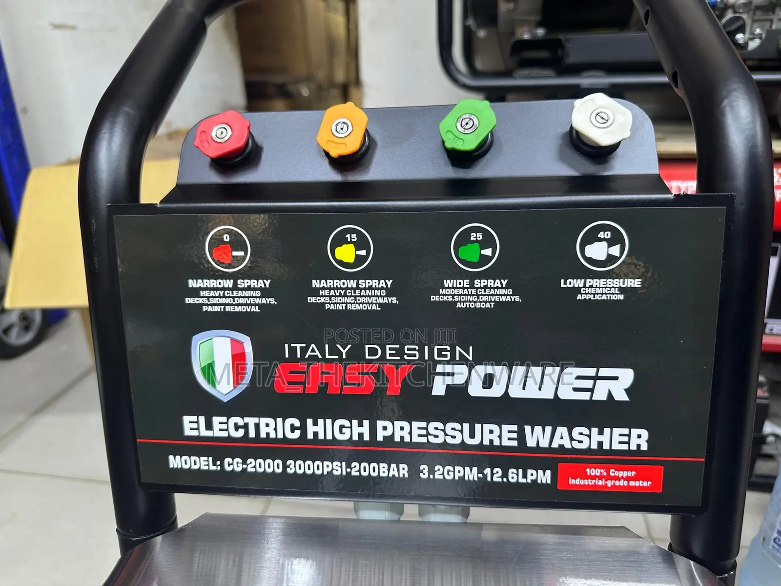 Easy Power Electric High Pressure Washer Model: Cg-2000 3000psi 200bar