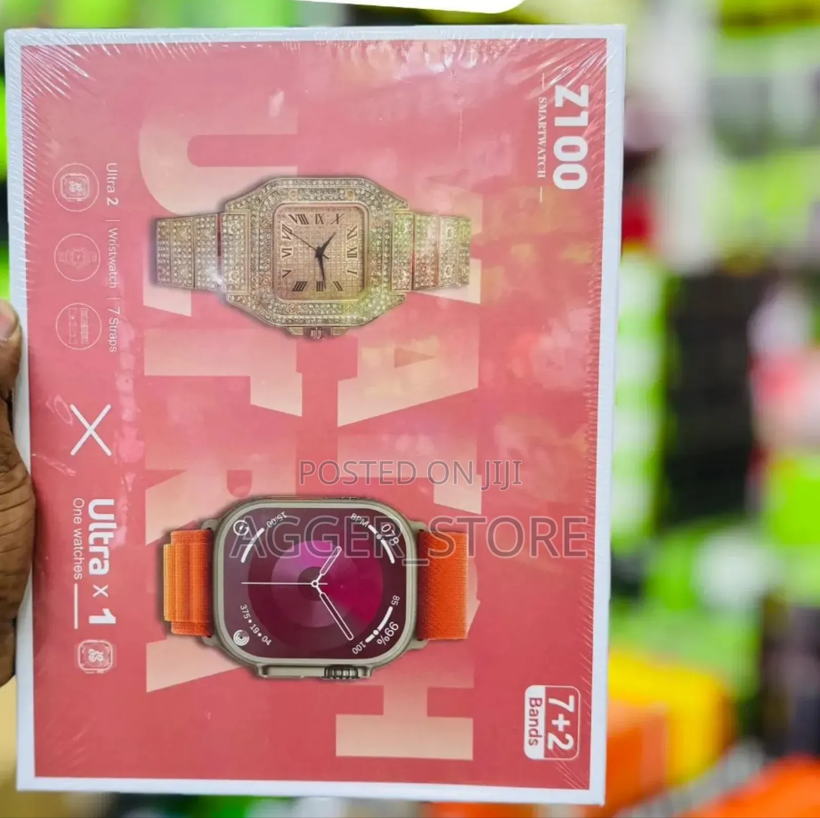 Z100 Smartwatch 2 in 1 With Gold Watch