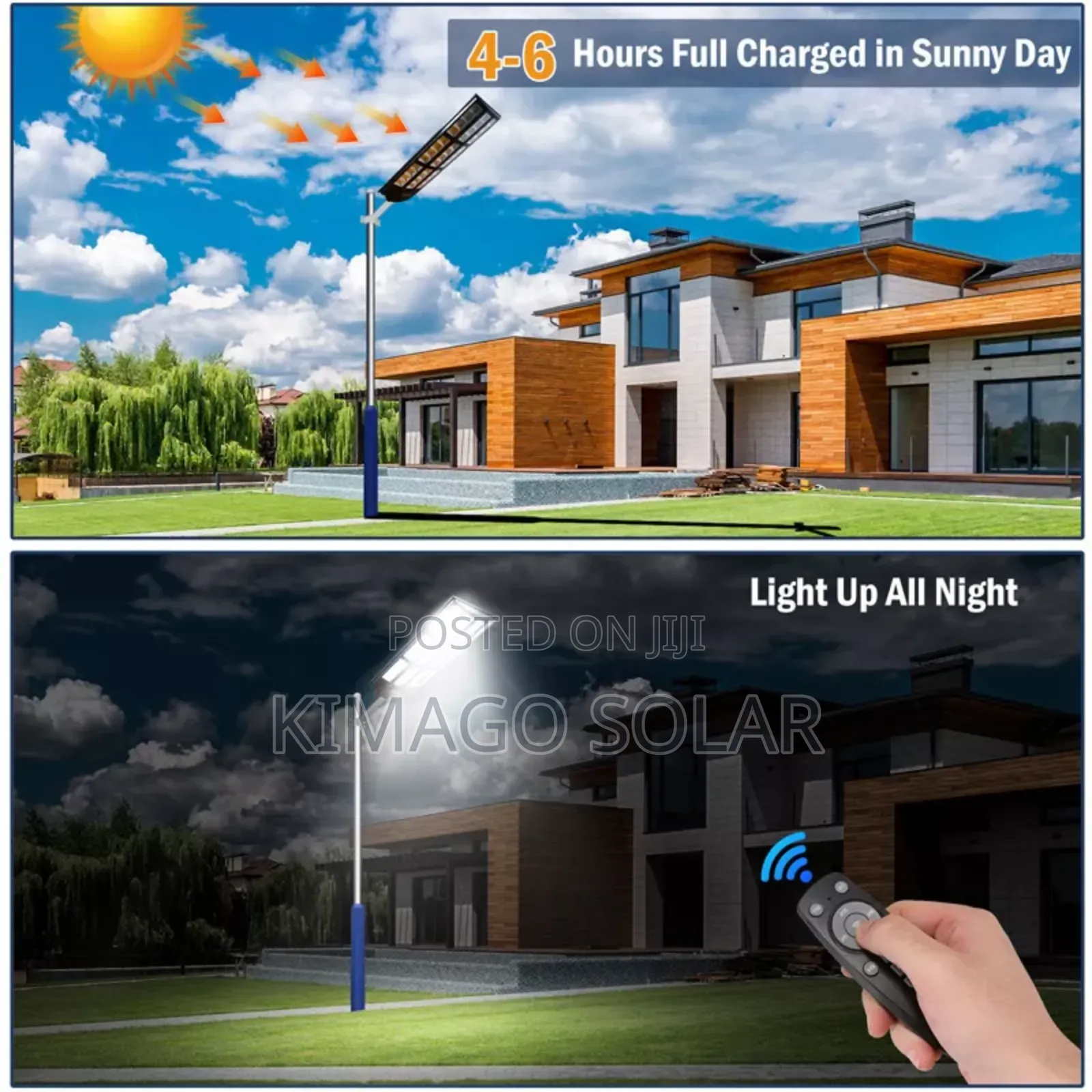 Solar Street Light 2000w Ip67 Taa Kubwa Yenye Mwanga Mkali Usiku