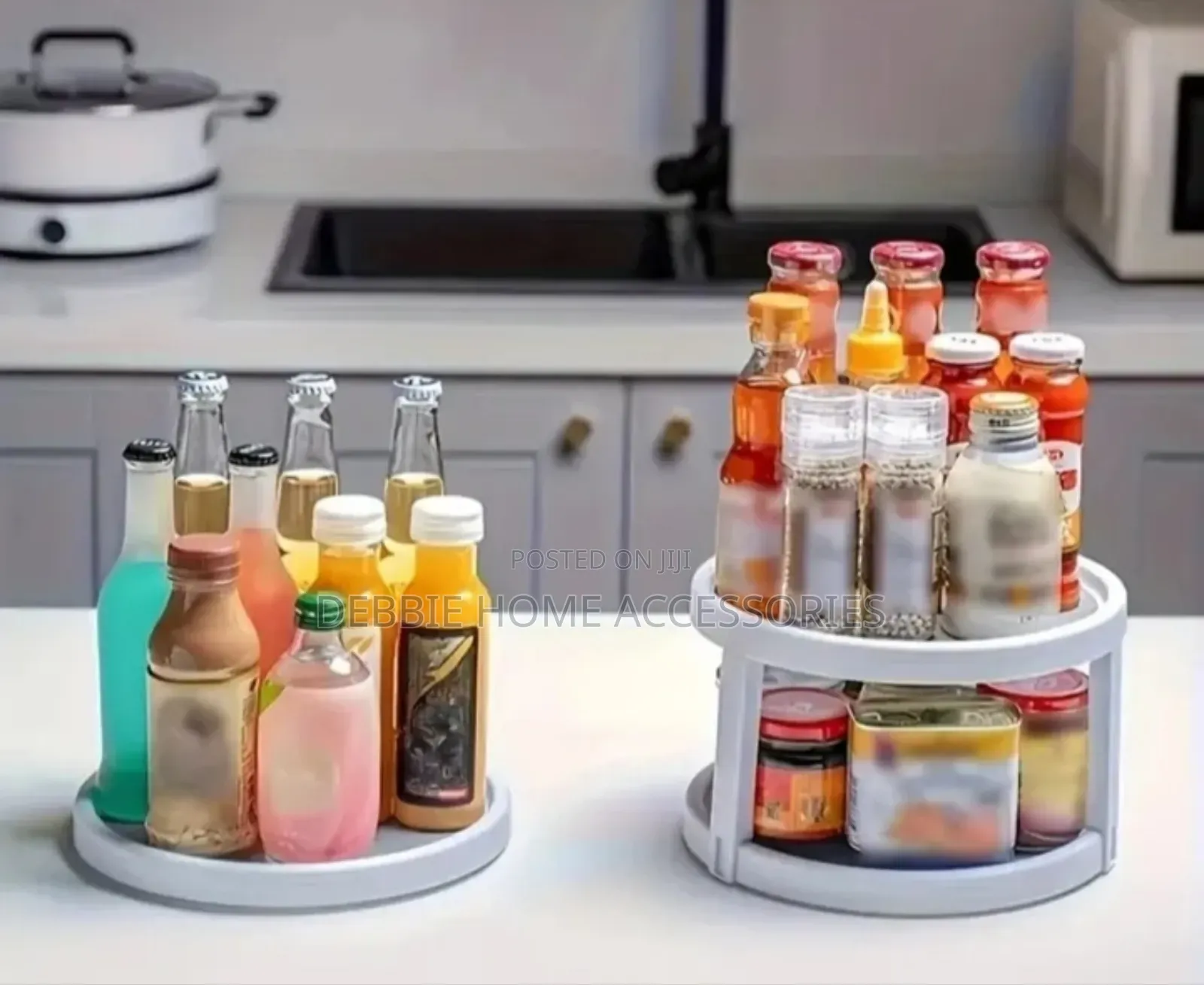 Two-Tier Lazy Susan Organizer