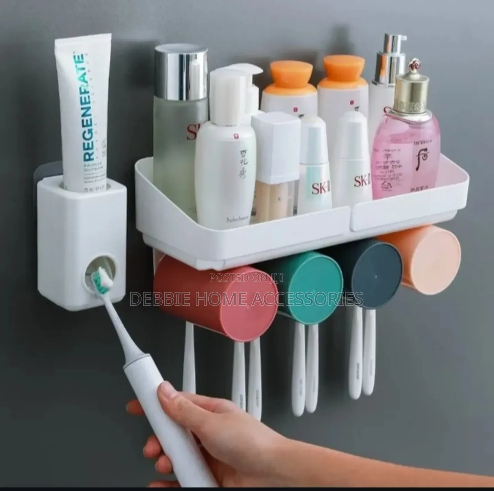 Wall-Mounted Toothbrush Holder