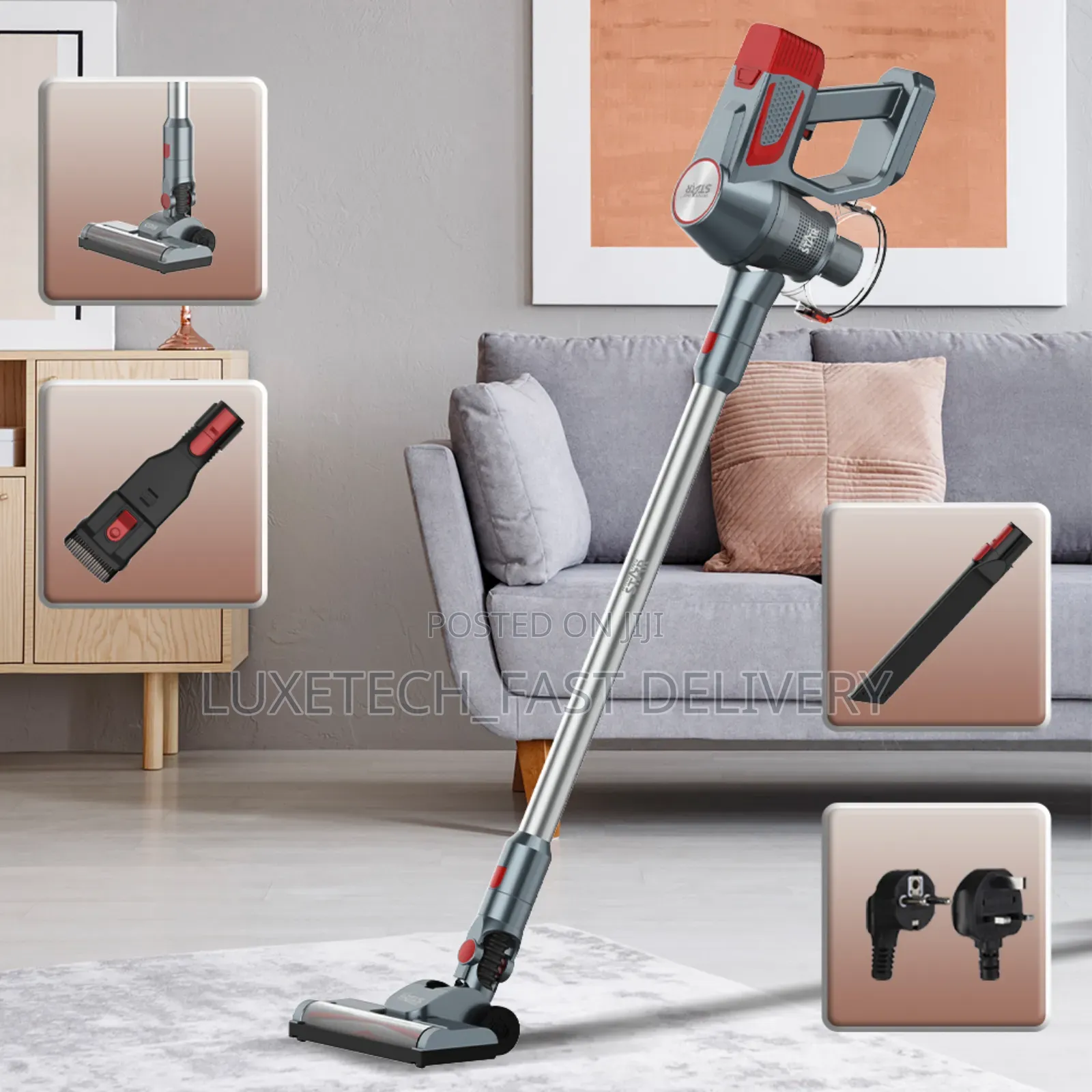 Winning Star Cordless Vacuum Cleaner– 2-in-1 Rechargeable Stick Vacuum