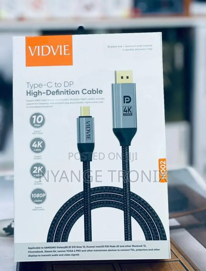 Vidvie Typ C - Dp Cable 100cm