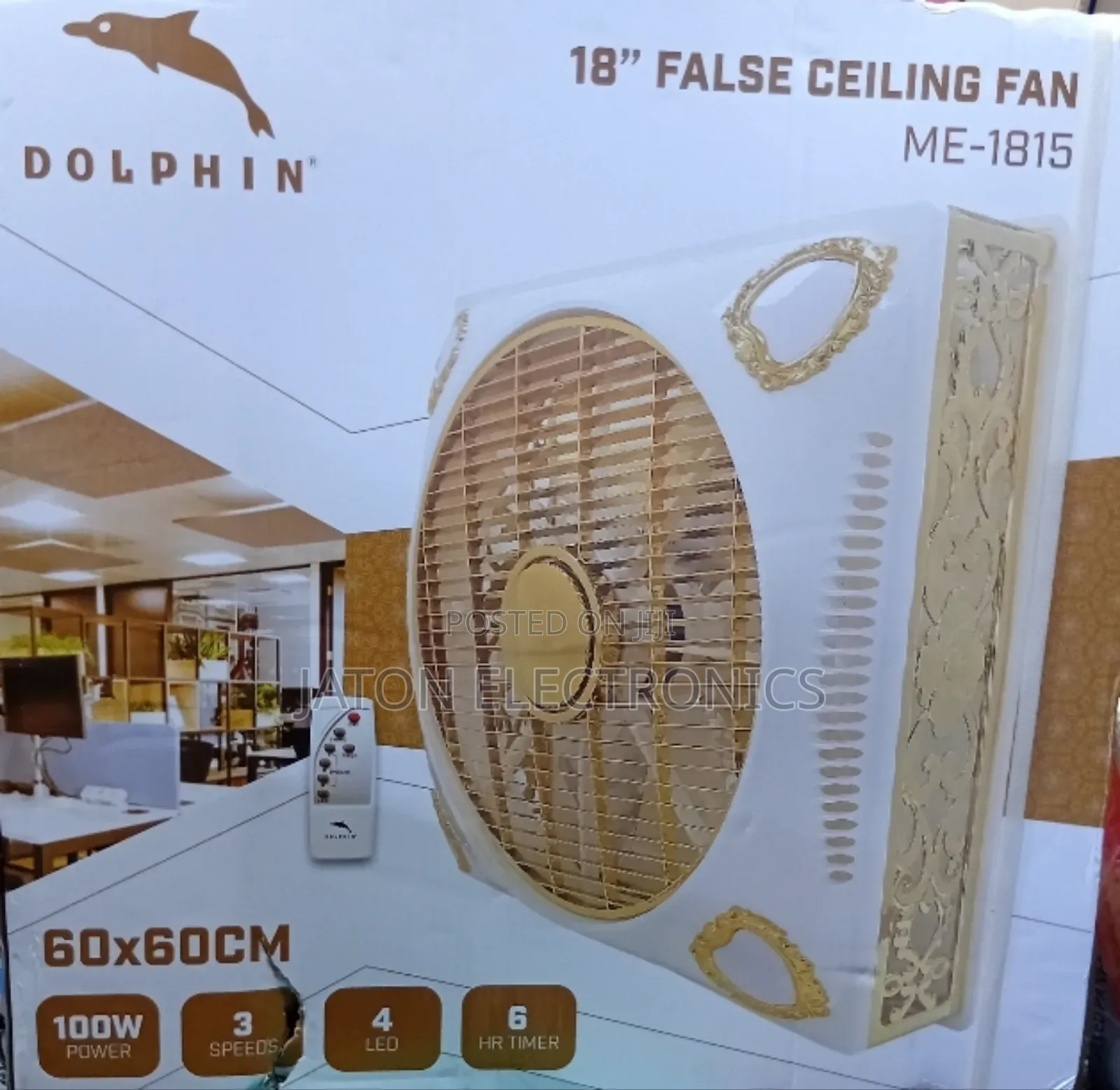 Dolphin False Ceiling Fan 1815 60*60cm
