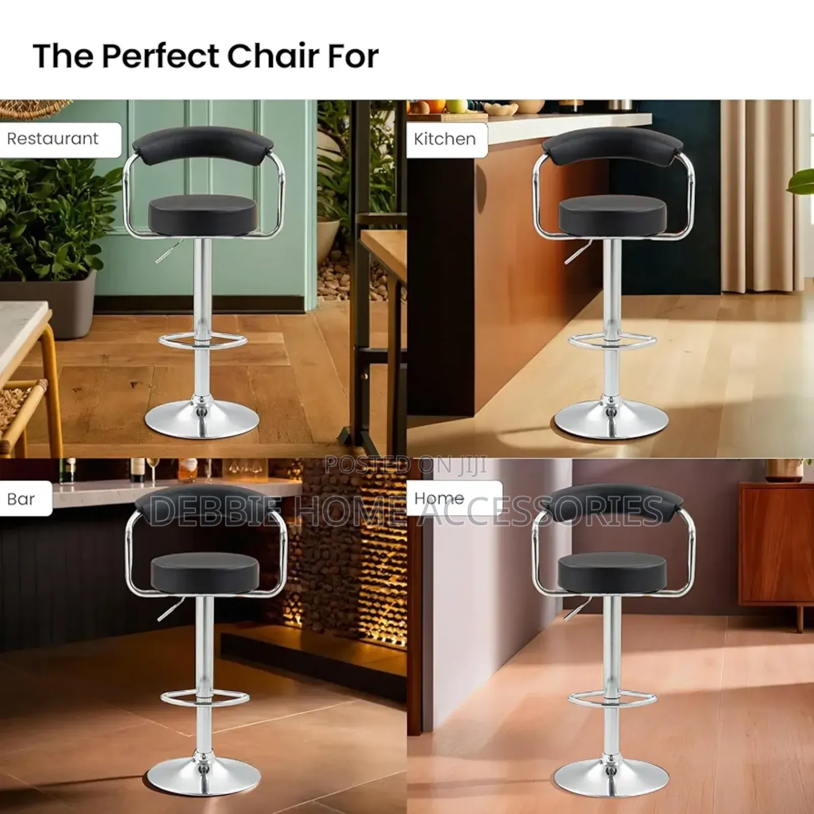 Bar Stool Chair for Kitchen-Pu Leather
