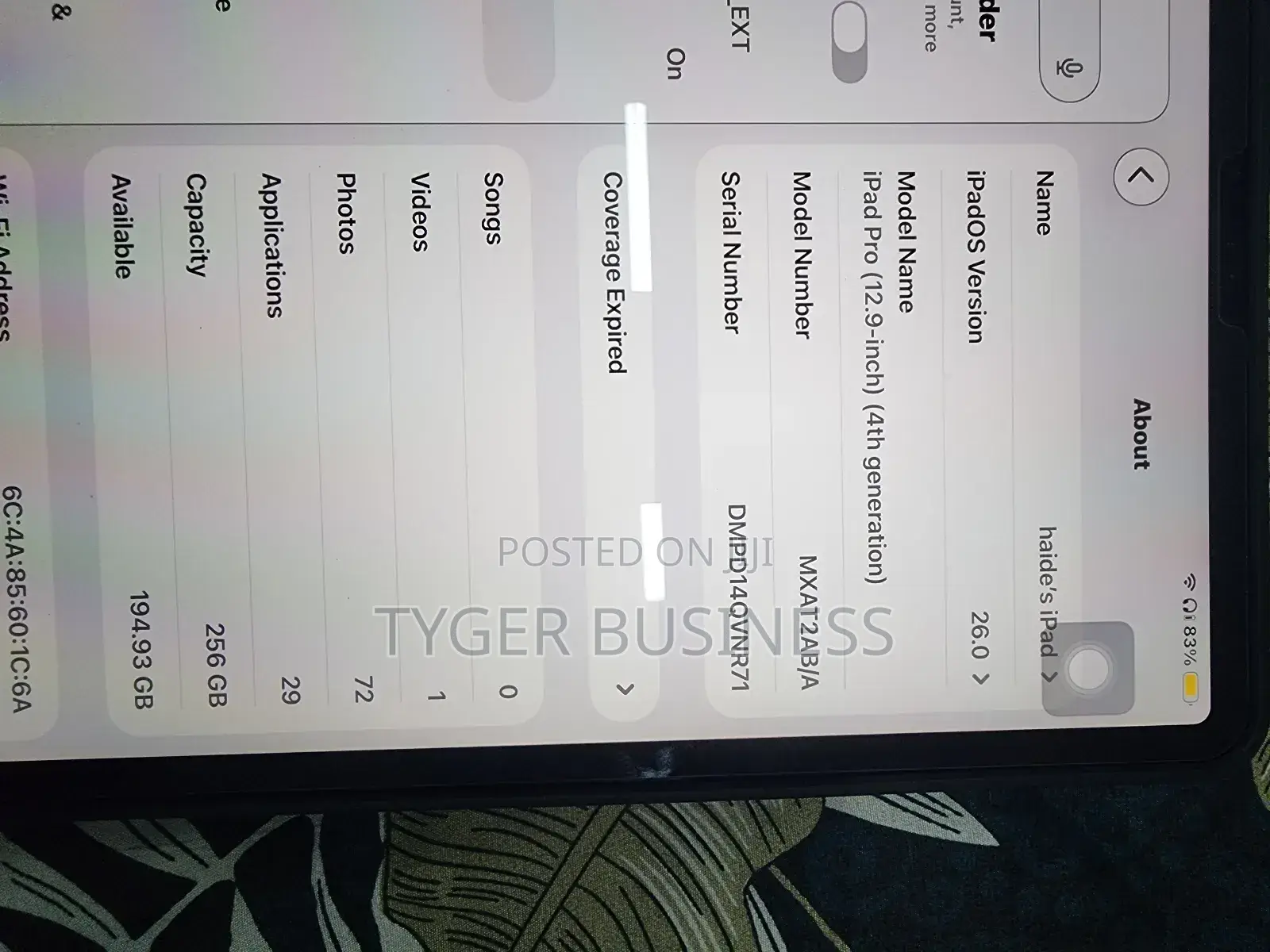 Apple iPad Pro 12.9 (2020) 256 GB Silver