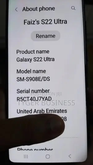 Samsung Galaxy S22 Ultra 256 GB Black