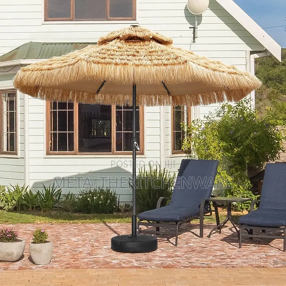 Thatch Roof Waterproof Straw Beach Umbrella 3m