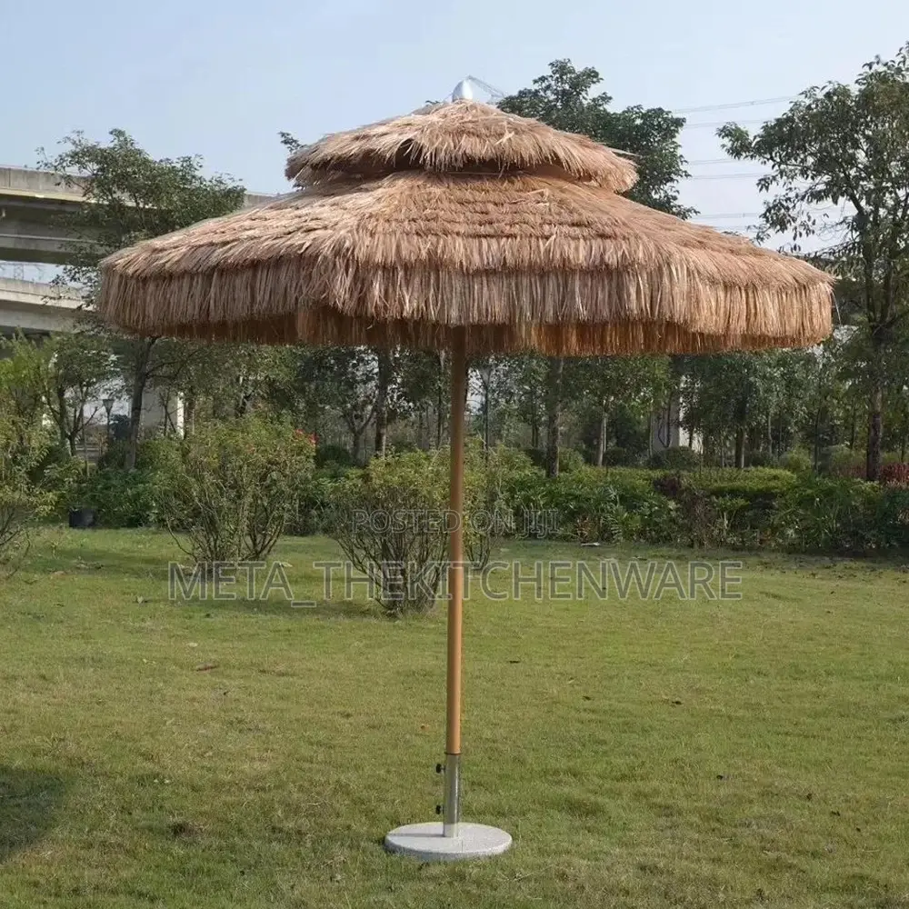 Thatch Roof Waterproof Straw Beach Umbrella 3m
