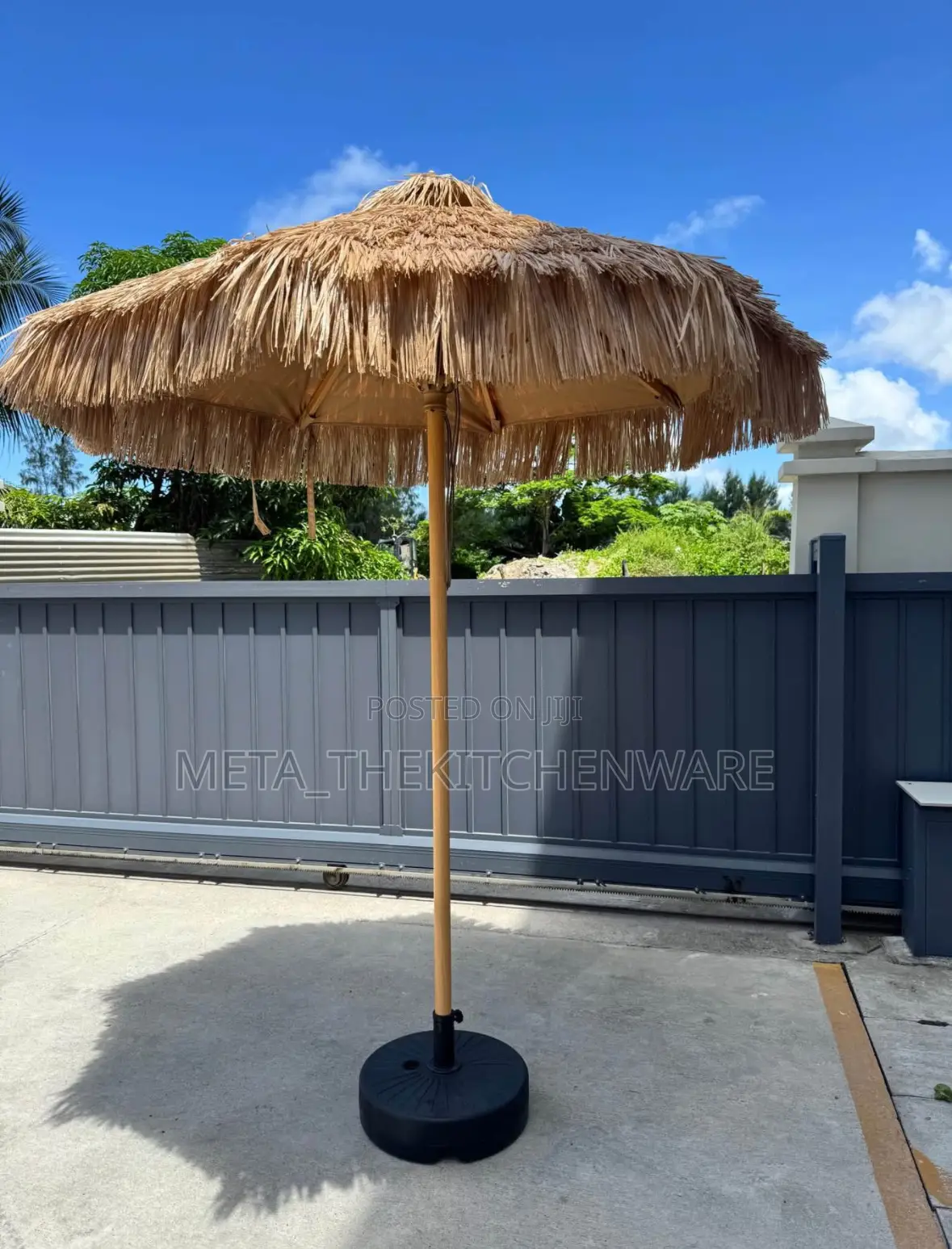 Thatch Roof Waterproof Straw Beach Umbrella 3m