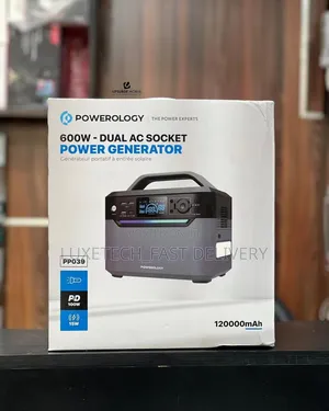 Powerology 120000mah Portable Power Generator Fast Charging 384wh 600w