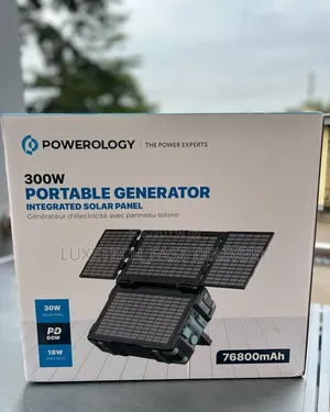 Powerology 300w Portable Solar Power Generator 76800mah