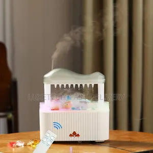 Aromatherapy Rain Cloud Humidifier + Raindrop Effect | Crystal Lights