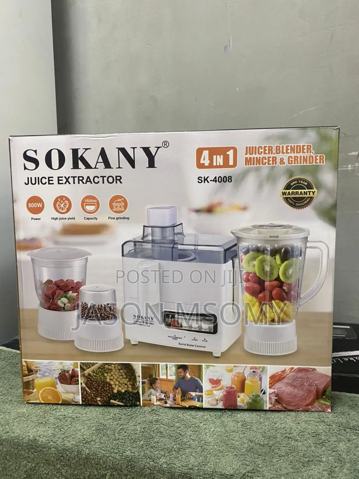 Sokany Food Processor 4 in 1