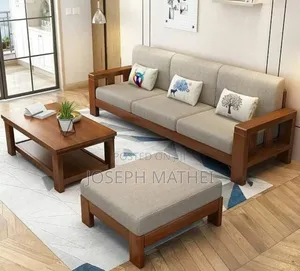 Sofa Set Simple Na Meza