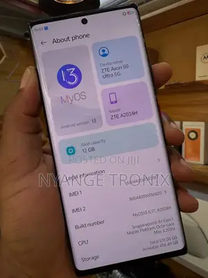 ZTE Axon 50 Ultra 256 GB Black
