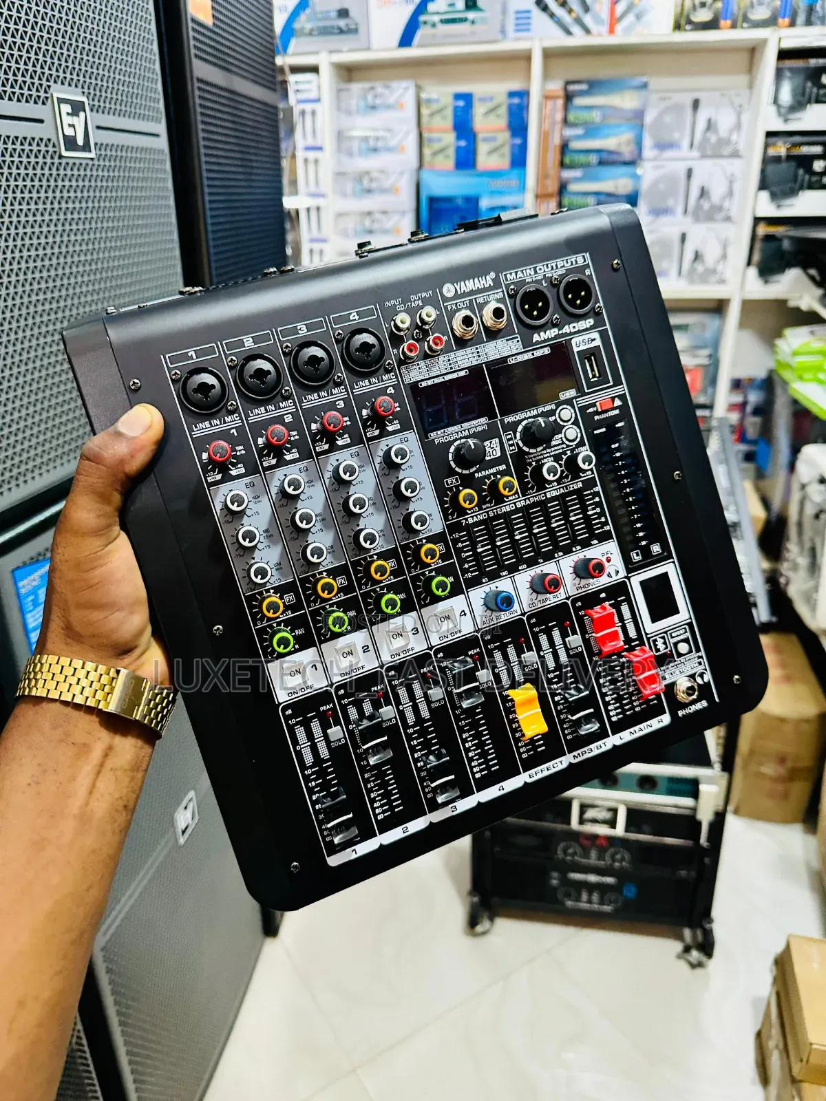 Yamaha Amp-4dsp Professional Audio Mixer 4 Channels