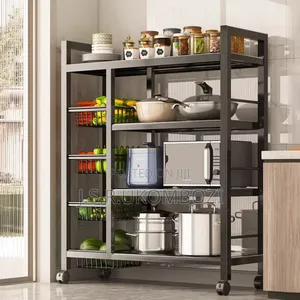 Urban Chef Kitchen Storage Rack 4layer With Fruit Trolly