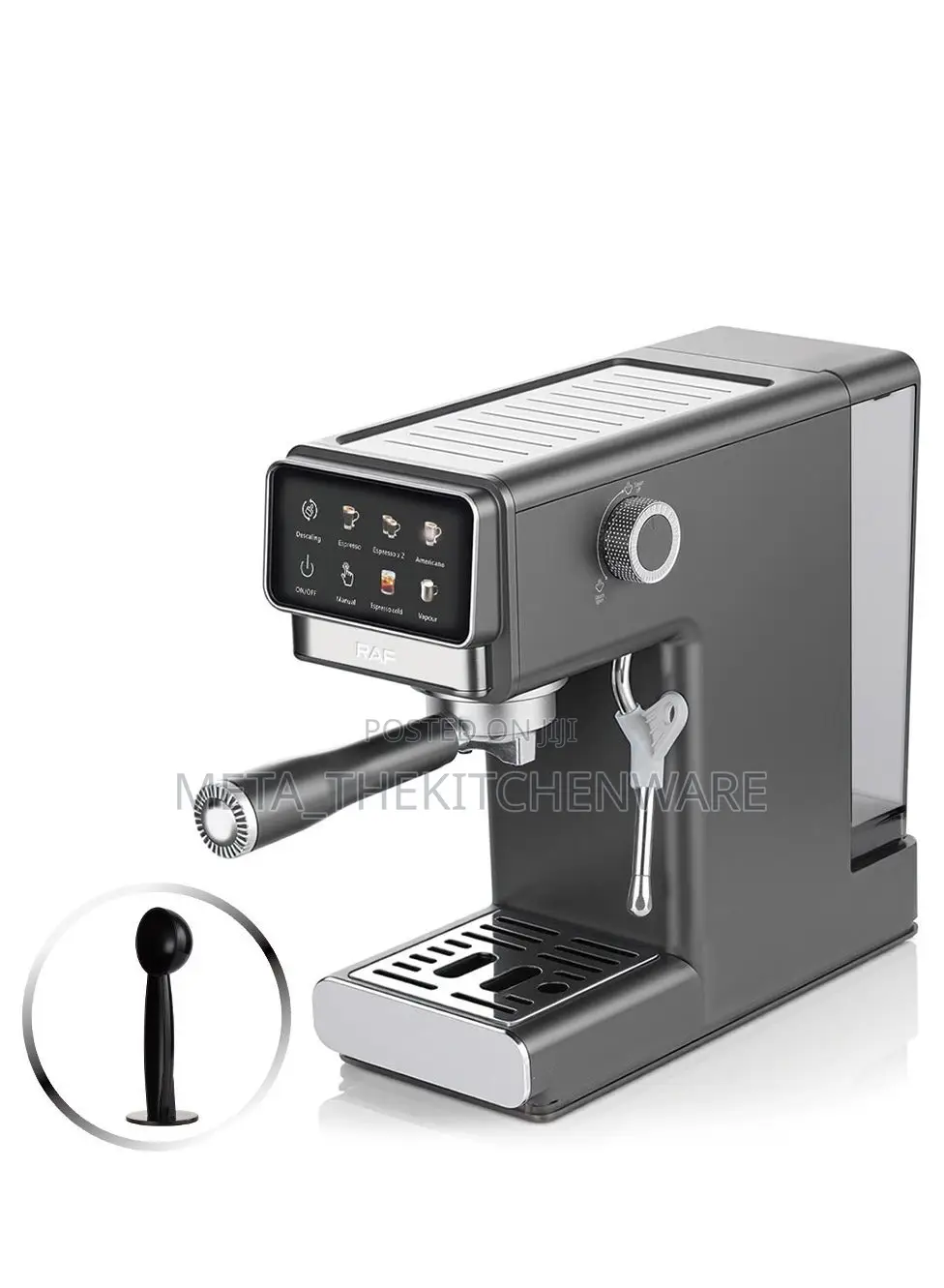 Raf Semi-Automatic Italian Coffee Machine 1300w 20 Bar Espresso Maker