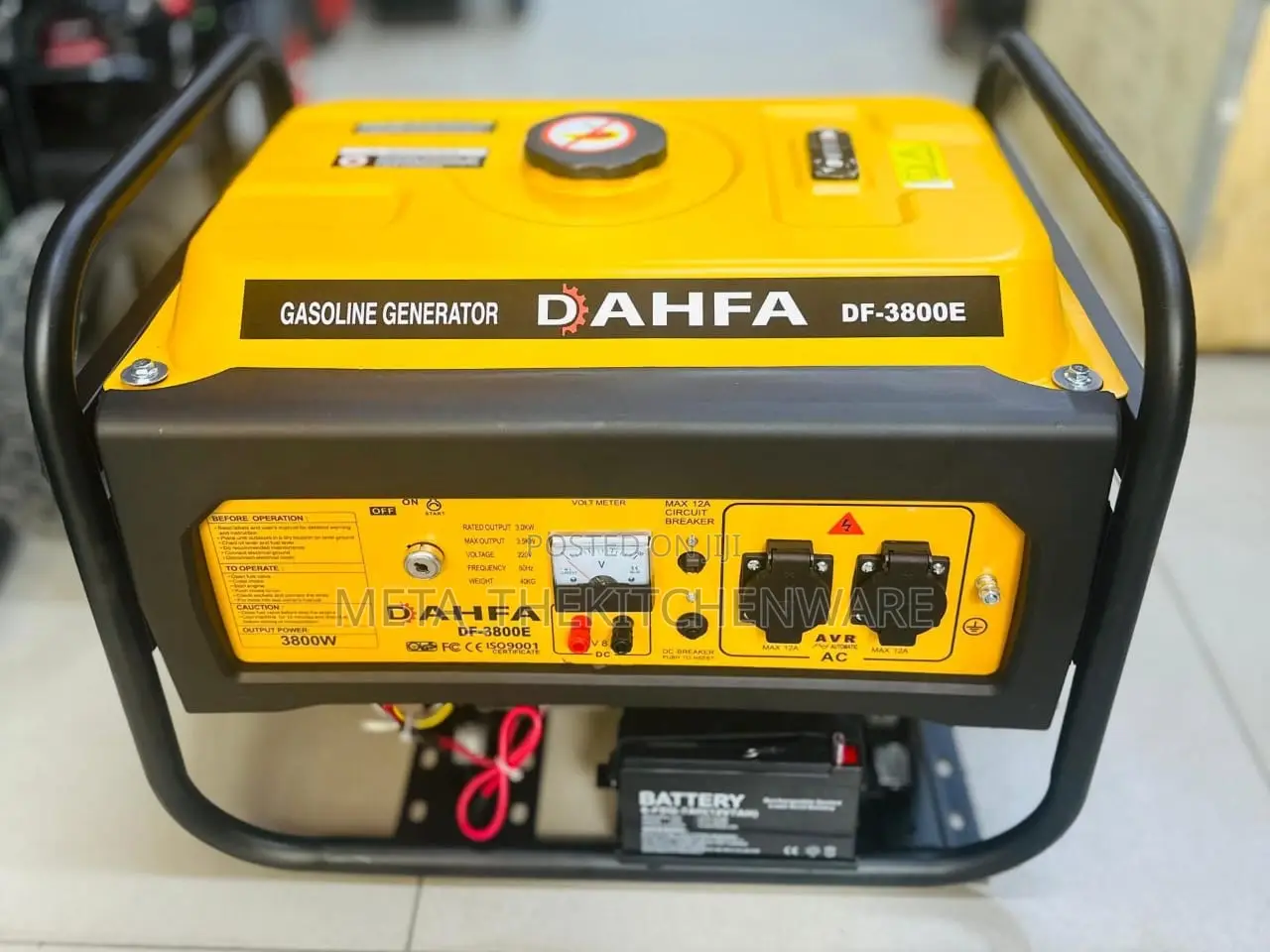 Dahfa Gasoline Generator 3.5kv 3800w Df-3800