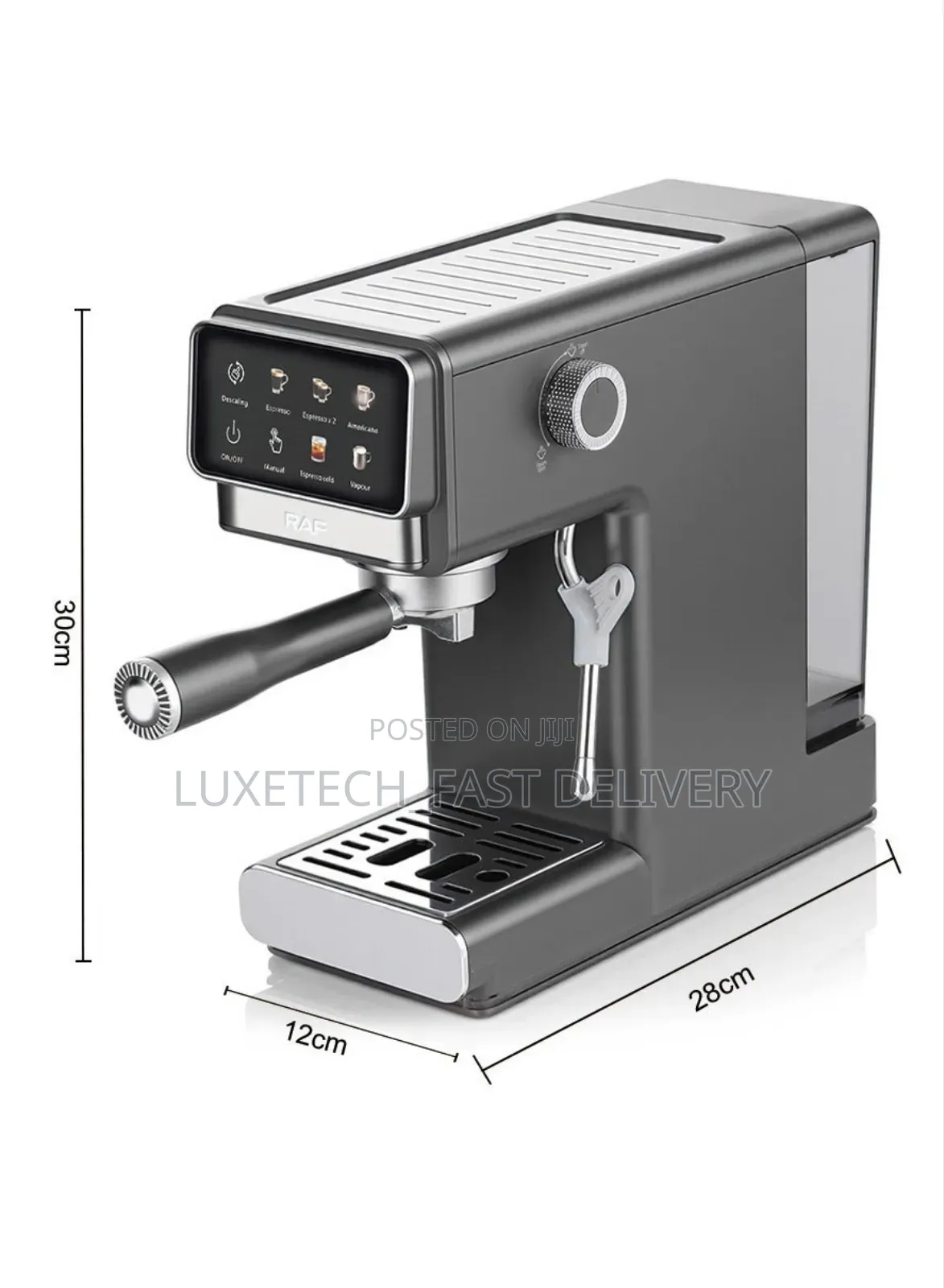 Premium Raf Semi-Auto Espresso Machine - Coffee Maker – 1.2l Tank