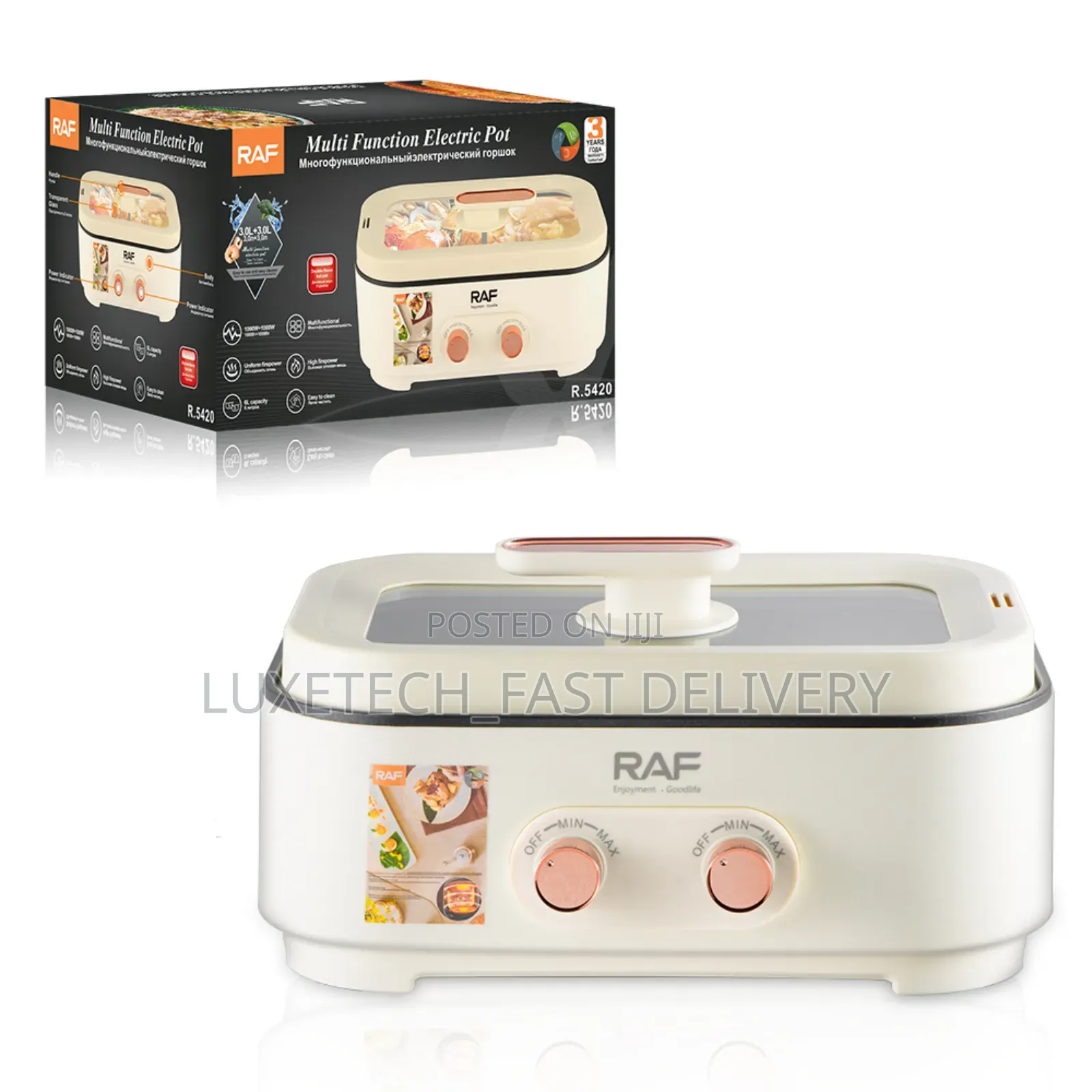 Raf Multi Function Electric Pot 6 Litres