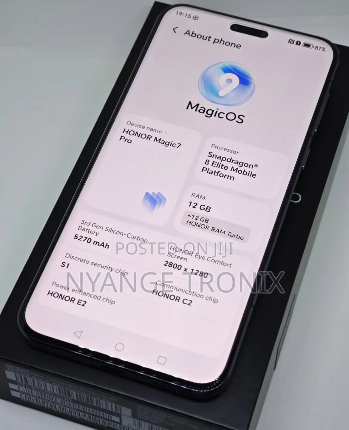 New Honor Magic7 Pro 512 GB Black