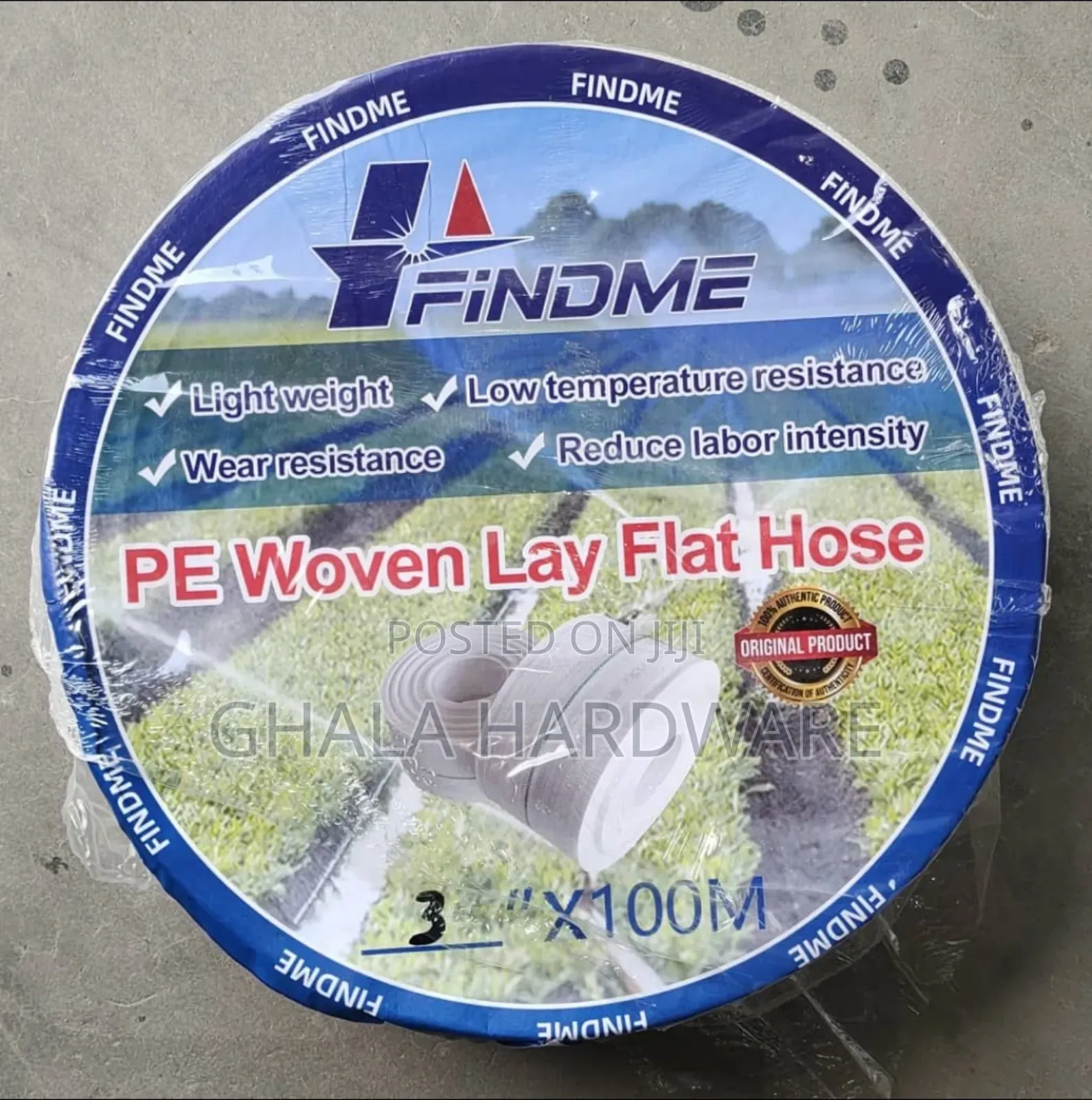 Pe Woven Lay Flat Hose 3"100m
