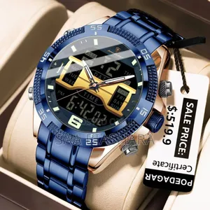 Poedagar E103 Stainless Steel Classic Watch Blue