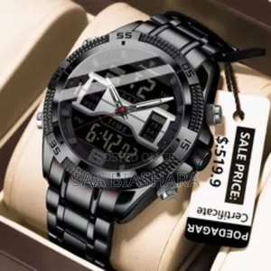 Poedagar E103 Stainless Steel Black Classic Watch