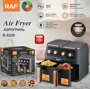 *Raf Air Fryer Double Manual 4+4l