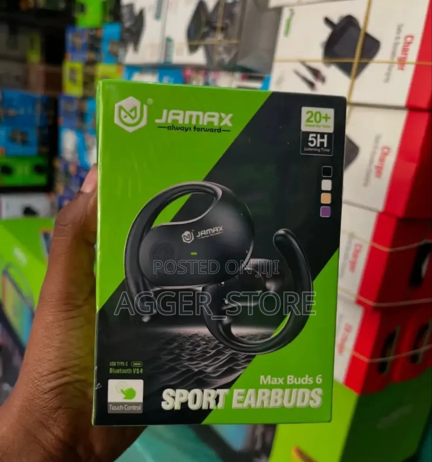 Jamax Max Buds6 Sports Earbuds Original Earhooks