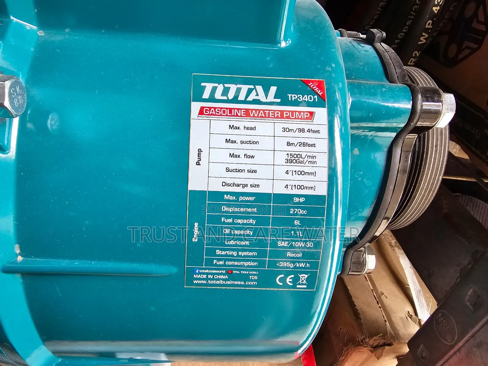 Total Petrol Water Irrigation Pump (4inch)