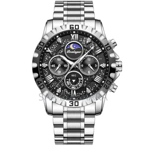 Poedagar 973 Watch Stainless Steel Silver and Black