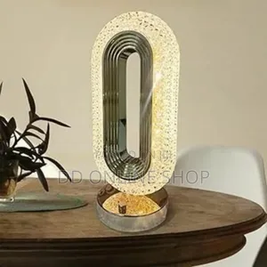 3 Colors Led Crystal Table Lamp, Dimmable Bedside Night Light.