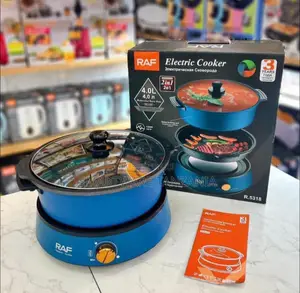 Raf Electric Cooker, Model R.5318, a 2-in-1 Hot Pot and Barbecue Grill