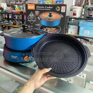 Barbecue Grill Hot Pot Frying Pan Set 1350w Power Non-Stick Pot Set 4l