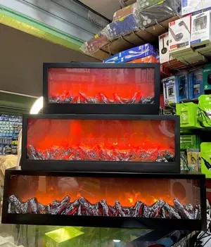 Modern Fireplace Led Lantern 100cm